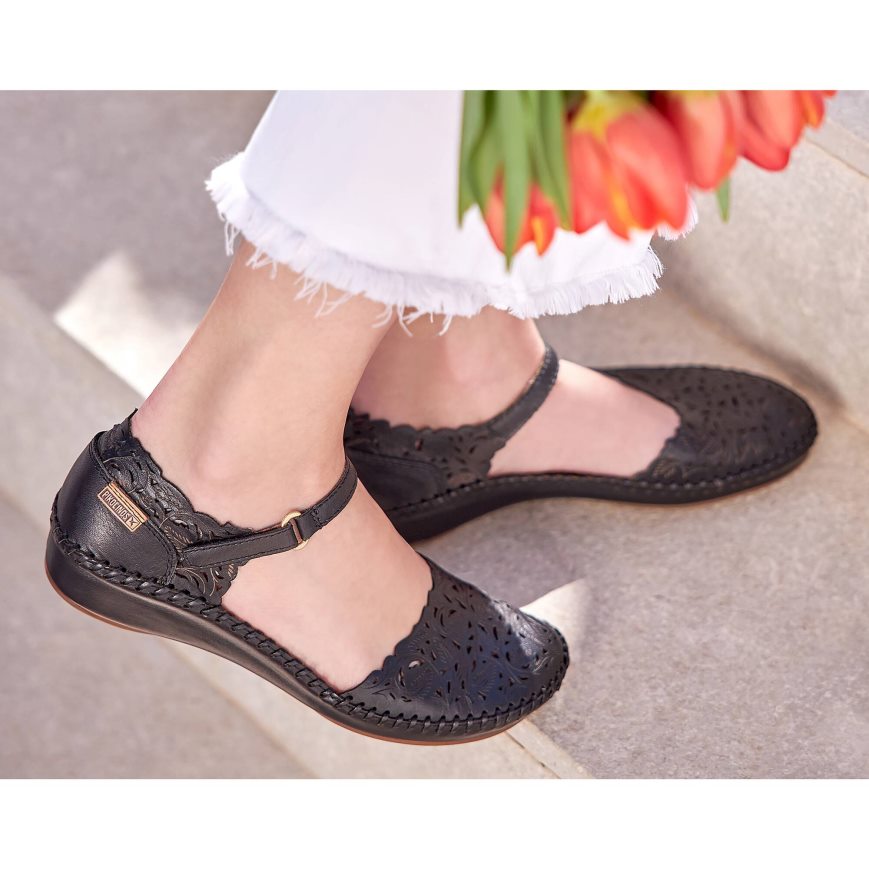 Women's Pikolinos P. VALLARTA Ballet Flats Black | NZ O975810